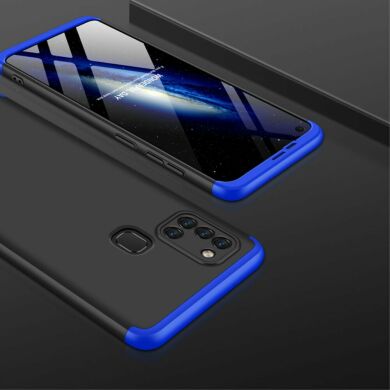 Защитный чехол GKK Double Dip Case для Samsung Galaxy A21s (A217) - Black / Blue