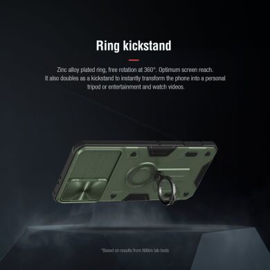 Защитный чехол NILLKIN CamShield Armor для Samsung Galaxy S21 Plus - Blue