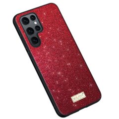 Захисний чохол SULADA Dazzling Glittery для Samsung Galaxy S22 Ultra - Red