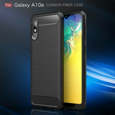 Защитный чехол UniCase Carbon для Samsung Galaxy A10e - Red