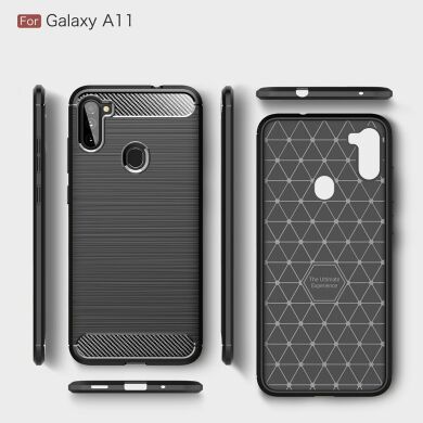 Защитный чехол UniCase Carbon для Samsung Galaxy A11 (A115) - Black