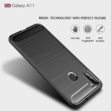 Защитный чехол UniCase Carbon для Samsung Galaxy A11 (A115) - Red