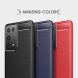 Защитный чехол UniCase Carbon для Samsung Galaxy S21 Ultra - Red. Фото 3 из 11