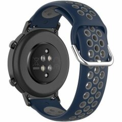 Ремінець Deexe Dual Color для годинників з шириною кріплення 20мм - Dark Blue / Grey