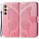 Чехол UniCase Butterfly Pattern для Samsung Galaxy S24 Plus - Pink. Фото 1 из 5