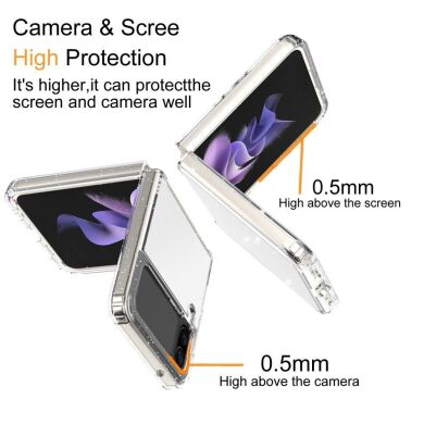 Защитный чехол UniCase Glitter Series (FF) для Samsung Galaxy Flip 4 - Transparent