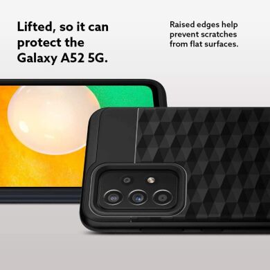 Защитный чехол Spigen (SGP) Caseology Parallax для Samsung Galaxy A52 (A525) / A52s (A528) - Matte Black