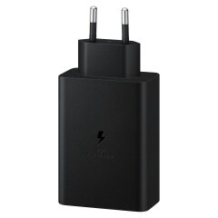 Мережевий зарядний пристрій Samsung 65W Power Adapter Trio (w/o cable) EP-T6530NBEGRU - Black
