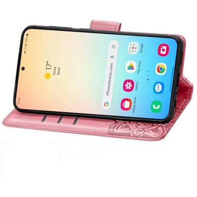 Чехол UniCase Butterfly Pattern для Samsung Galaxy S24 Plus - Pink
