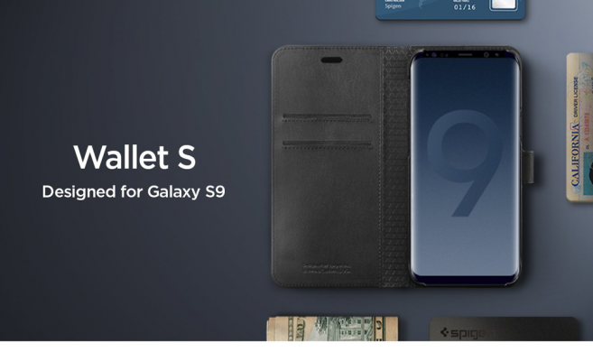 Чехол-книжка Spigen SGP Wallet S для Samsung Galaxy S9 (G960) - Black