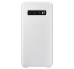 Чехол Leather Cover для Samsung Galaxy S10 (G973) EF-VG973LWEGRU - White
