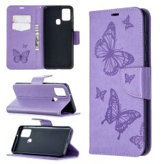 Чехол UniCase Butterfly Pattern для Samsung Galaxy A21s (A217) - Purple