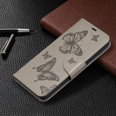 Чехол UniCase Butterfly Pattern для Samsung Galaxy A52 (A525) / A52s (A528) - Grey