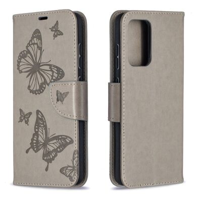 Чехол UniCase Butterfly Pattern для Samsung Galaxy A52 (A525) / A52s (A528) - Grey