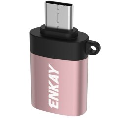 OTG-адаптер ENKAY ENK-AT10 Type-C to USB 3.0 - Rose Gold