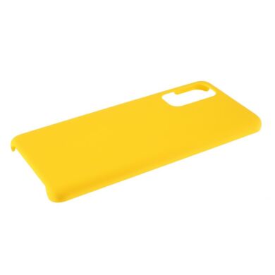 Пластиковый чехол Deexe Hard Shell для Samsung Galaxy S20 (G980) - Yellow