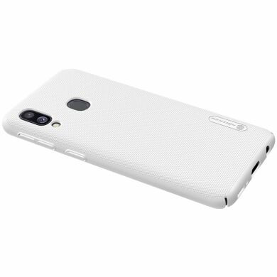 Пластиковый чехол NILLKIN Frosted Shield для Samsung Galaxy A40 (А405) - White
