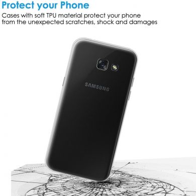 Силиконовый (TPU) чехол Deexe UltraThin для Samsung Galaxy A3 2017 (A320)