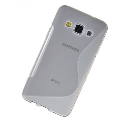 Силиконовая накладка Deexe S Line для Samsung Galaxy A3 (A300) - Gray