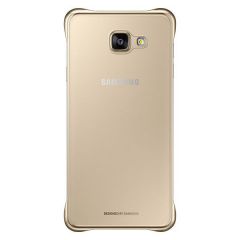 Пластиковая накладка Clear Cover для Samsung Galaxy A7 (2016) EF-QA710CFEGRU - Gold