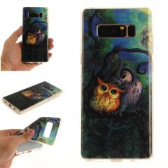 Силіконовий чохол Deexe Life Style для Samsung Galaxy Note 8 (N950), Owls Family