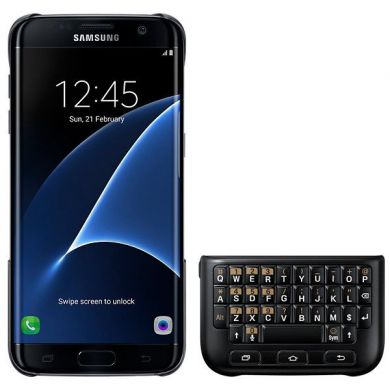 Чехол-клавиатура Keyboard Cover для Samsung Galaxy S7 edge (G935) EJ-CG935UBEGRU - Black