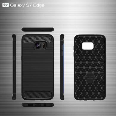 Защитный чехол UniCase Carbon для Samsung Galaxy S7 edge (G935) - Dark Blue
