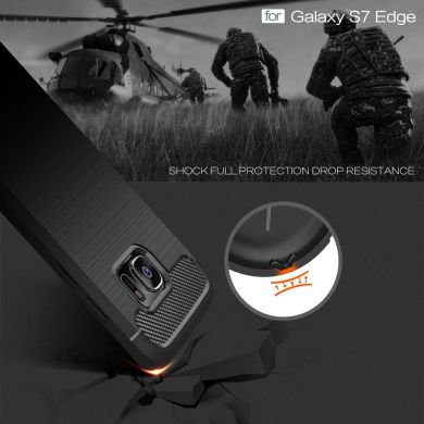 Защитный чехол UniCase Carbon для Samsung Galaxy S7 edge (G935) - Gray