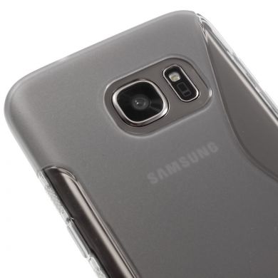 Силиконовая накладка Deexe S Line для Samsung Galaxy S7 (G930) - Gray