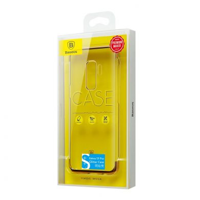 Пластиковый чехол BASEUS Glitter Series для Samsung Galaxy S9+ (G965) - Gold
