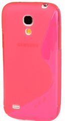 Силиконовая накладка Deexe S Line для Samsung Galaxy S4 mini (i9190/9192) - Magenta