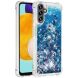 Силіконовий (TPU) чохол Deexe Liquid Glitter для Samsung Galaxy A13 5G (A136) / A04s (A047) - Blue Hearts
