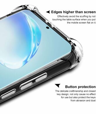 Силиконовый (TPU) чехол IMAK Airbag Case для Samsung Galaxy S20 (G980) - Transparent