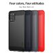 Силиконовый (TPU) чехол MOFI Carbon Fiber для Samsung Galaxy A02s (A025) - Red. Фото 10 из 12