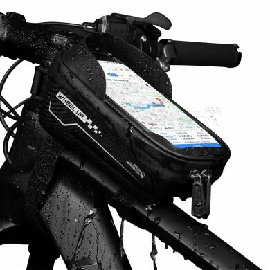 Универсальная сумка для велосипеда WHEEL UP Cycling Bag для смартфонов с шириной корпуса до 80мм - Black