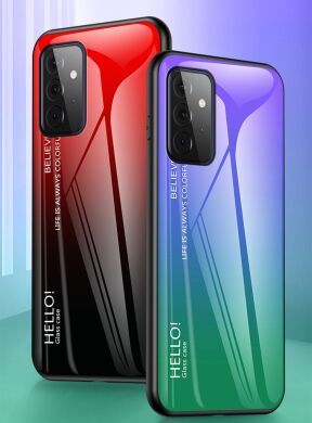 Защитный чехол Deexe Gradient Color для Samsung Galaxy A72 (А725) - Red / Black