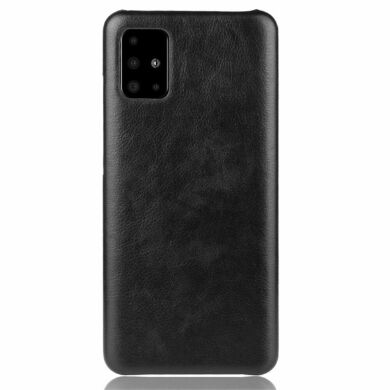 Защитный чехол Deexe Leather Back Cover для Samsung Galaxy A51 (A515) - Black