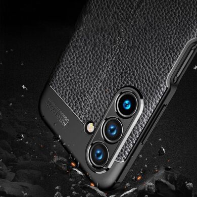 Защитный чехол Deexe Leather Cover для Samsung Galaxy A13 5G (A136) / A04s (A047) - Blue
