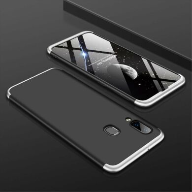 Защитный чехол GKK Double Dip Case для Samsung Galaxy A40 (А405) - Black / Silver
