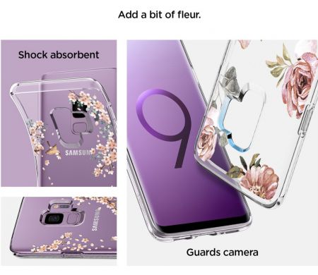 Защитный чехол Spigen SGP Liquid Crystal Blossom для Samsung Galaxy S9 (G960) - Crystal Clear