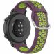 Ремешок Deexe Dual Color для часов с шириной крепления 20мм - Purple / Green. Фото 1 из 8