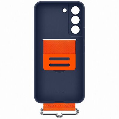 Захисний чохол Silicone Cover with Strap для Samsung Galaxy S22 (S901) EF-GS901TNEGRU - Navy