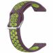 Ремешок Deexe Dual Color для часов с шириной крепления 20мм - Purple / Green. Фото 3 из 8