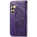 Чехол UniCase Butterfly Pattern для Samsung Galaxy S24 Plus - Dark Purple. Фото 4 из 5