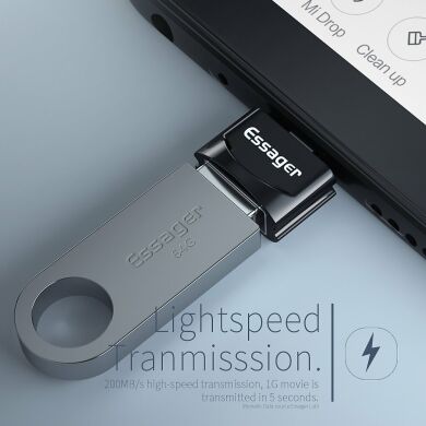 Адаптер ESSAGER UC100 MicroUSB to USB - Black