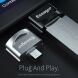 Адаптер ESSAGER UC100 MicroUSB to USB - Black. Фото 7 из 9