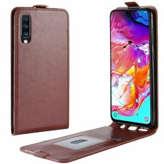 Чехол Deexe Flip Case для Samsung Galaxy A70 (A705) - Brown