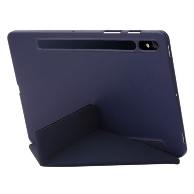 Чехол Deexe Origami Series для Samsung Galaxy Tab S9 (X710/716) - Dark Blue