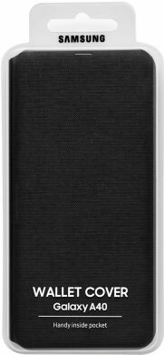 Чохол Flip Wallet Cover для Samsung Galaxy A40 (А405) EF-WA405PBEGRU - Black
