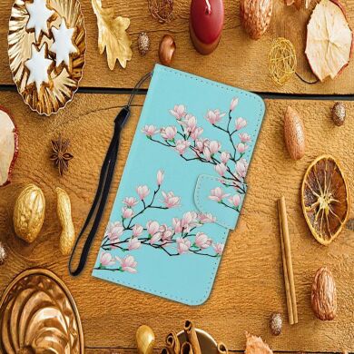 Чехол-книжка Deexe Color Wallet для Samsung Galaxy M11 (M115) - Pink Flowers